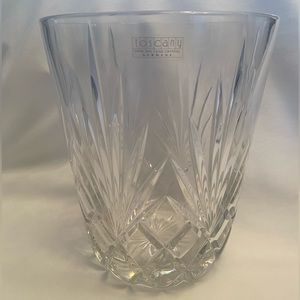 Vintage Toscany Germany 24% Lead Crystal Glass Vase 8 3/4" H